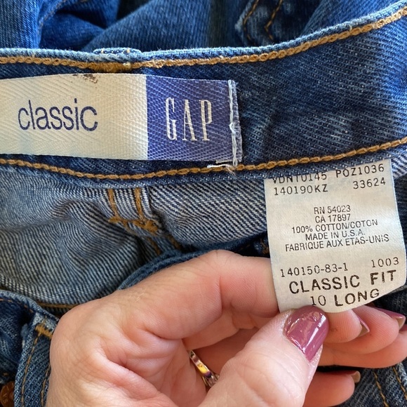 Vintage Gap Classic Fit Y2K Mom Jeans Size 10 - Picture 7 of 7